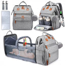 USB Baby Bag with Foldable Changing Bed